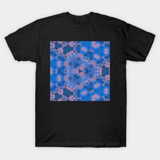 Beautirful Blue Kaleidoscope T-Shirt